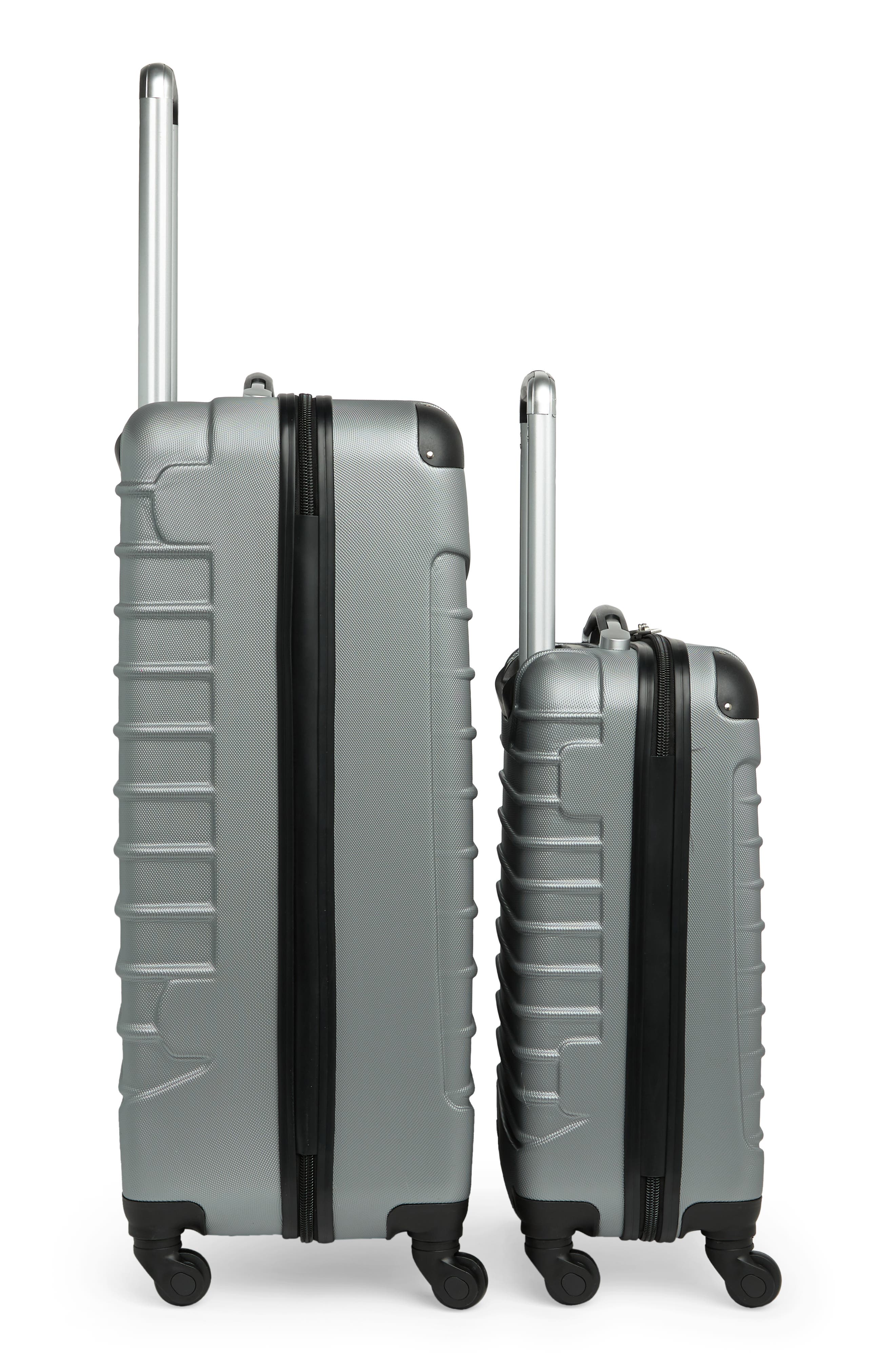 GEOFFREY BEENE Hardside 2-Piece Luggage Set, Alternate, color, Silver