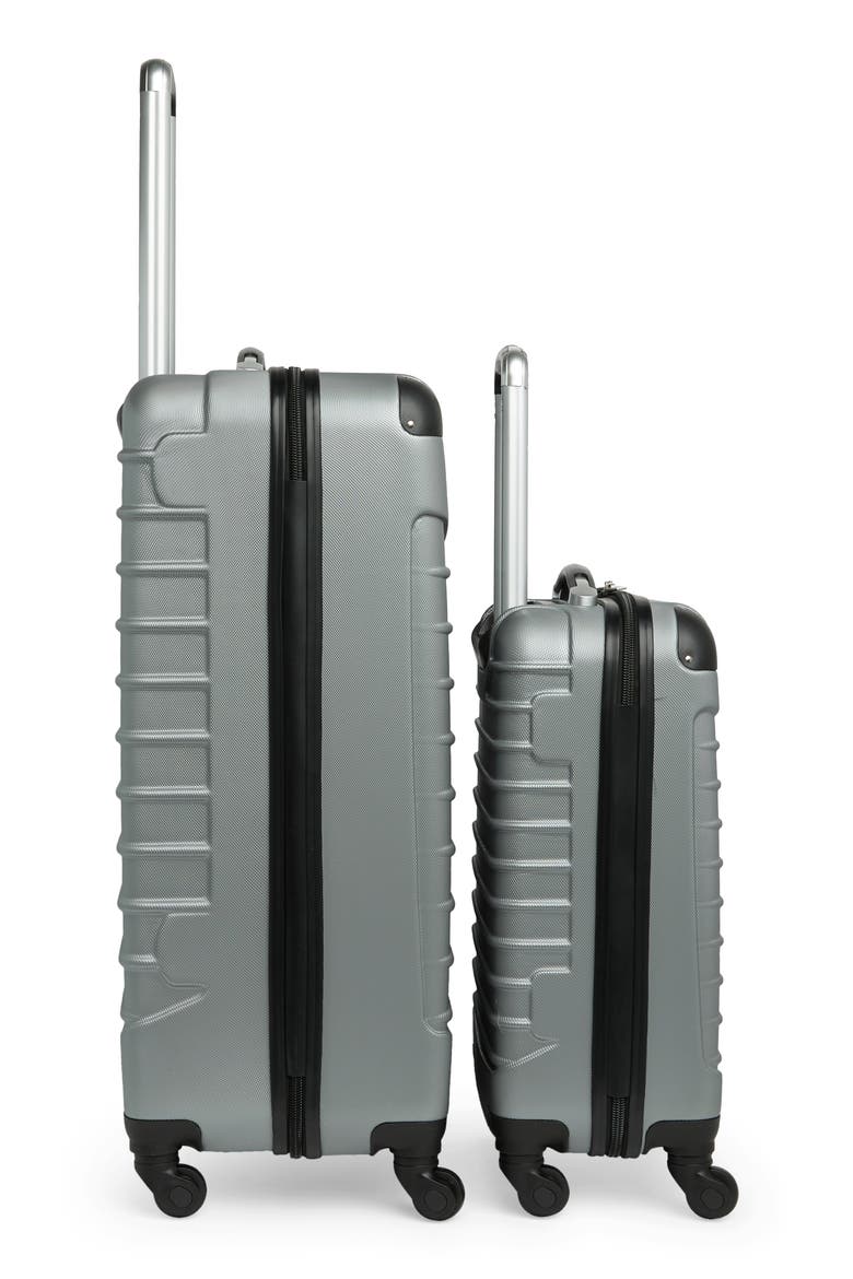 Hardside 2-Piece Luggage Set, Alternate, color, SILVER