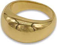 Adornia Water Resistant 14K Gold Plated Dome Ring