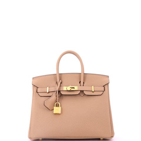 Birkin Handbag Brown Togo with Gold Hardware 25