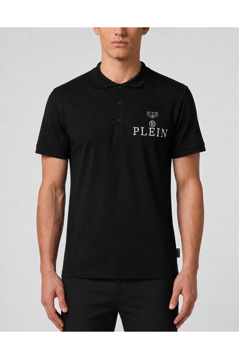 Polo T-Shirt Plein R Men, Main, color, black