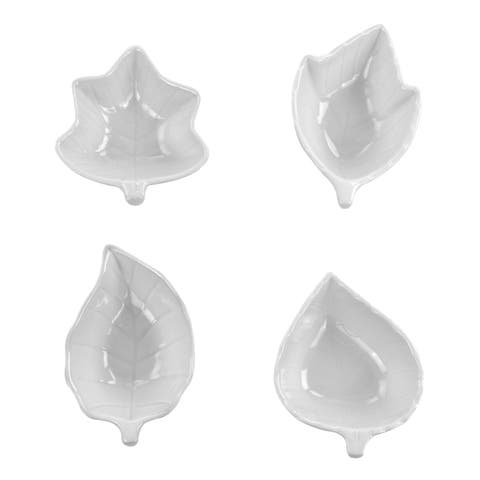 4 Piece Ceramic Tidbit Dish Set