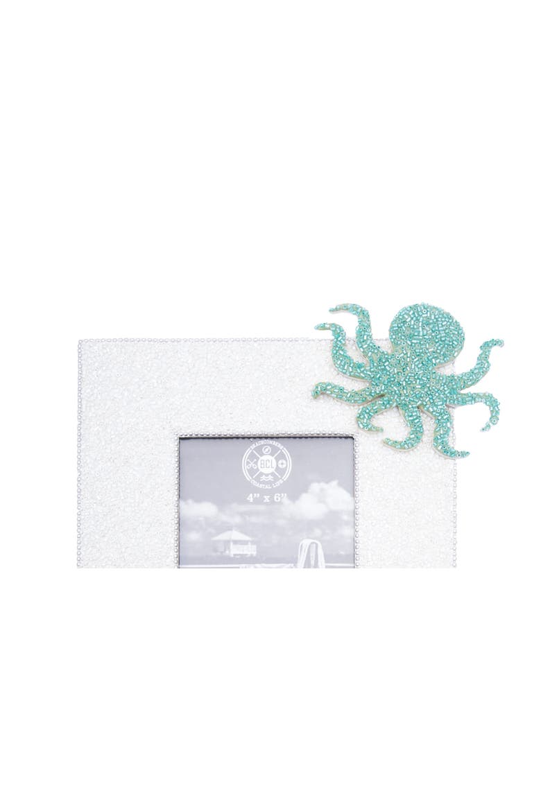 Octopus Photo Frame 9.5 X 7.5 X 0.5 Inches., Alternate, color, White