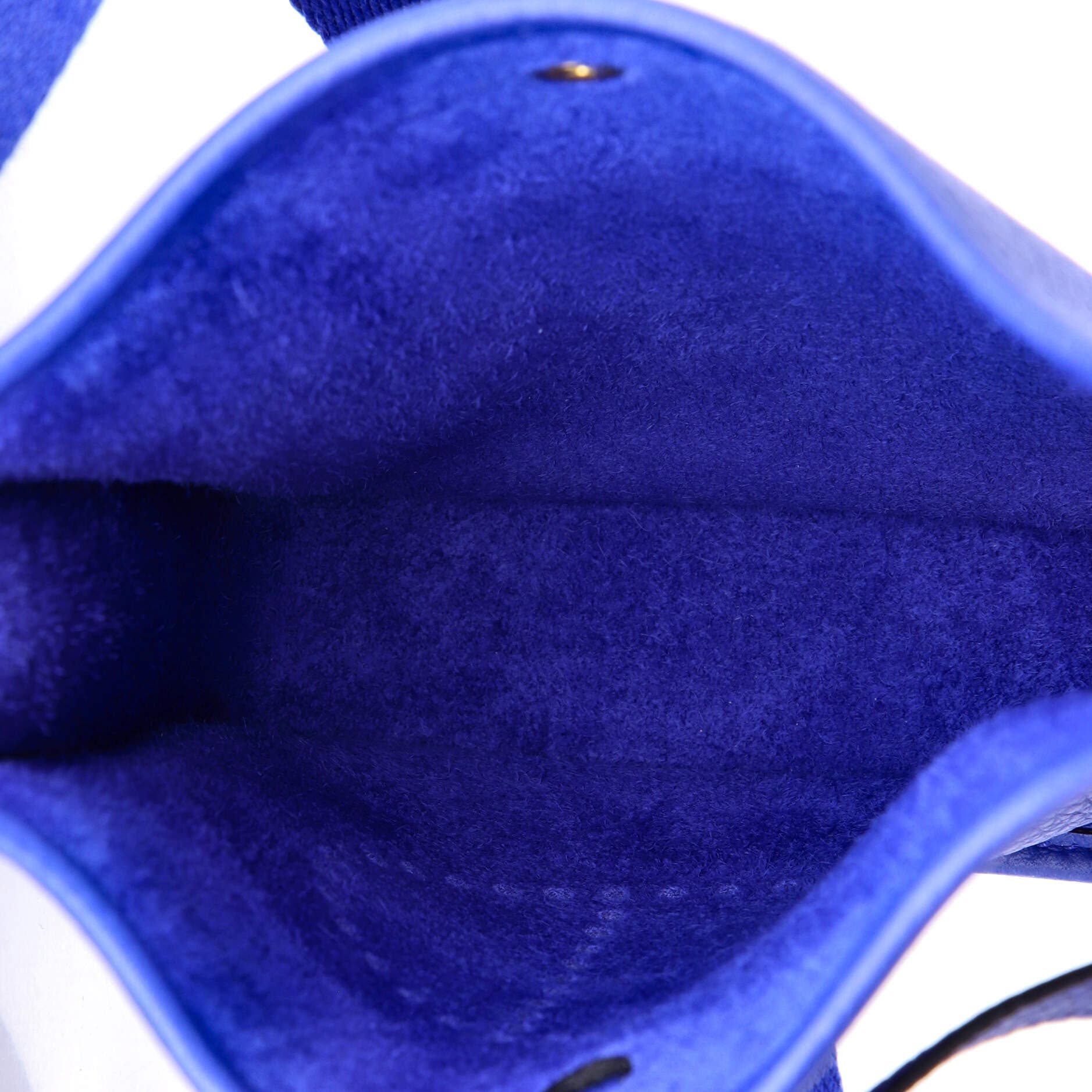 Pre-Owned Hermes Evelyne Bag Gen III Clemence TPM, Alternate, color, Bleu Electrique