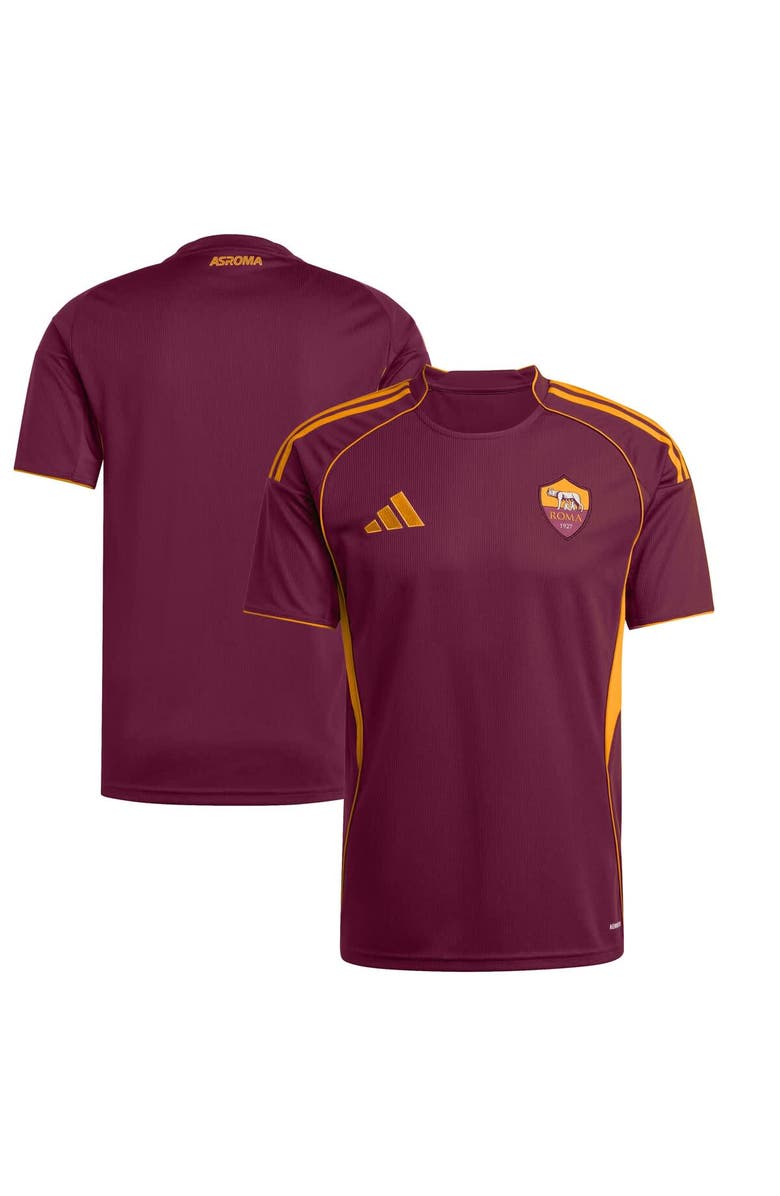 adidas Men's adidas Red AS Roma 2025/26 Home Replica Jersey, Main, color, Red