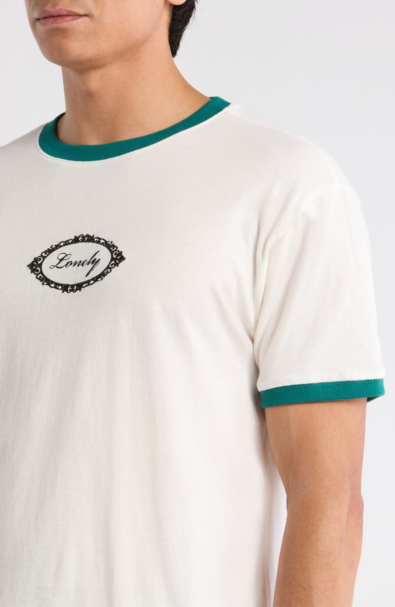PacSun Lonely Ringer T-Shirt, Alternate, color, Cream