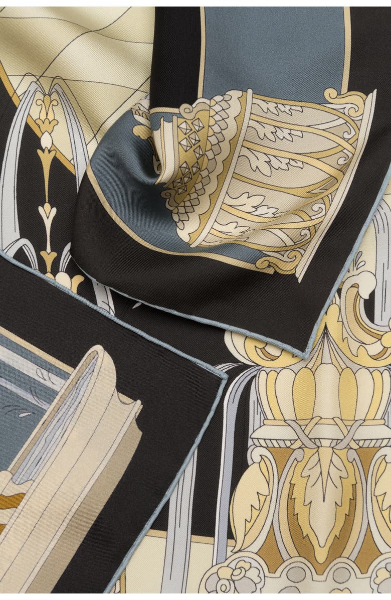 Elizabetta Fontana - Silk Foulard for Women, Alternate, color, Steel