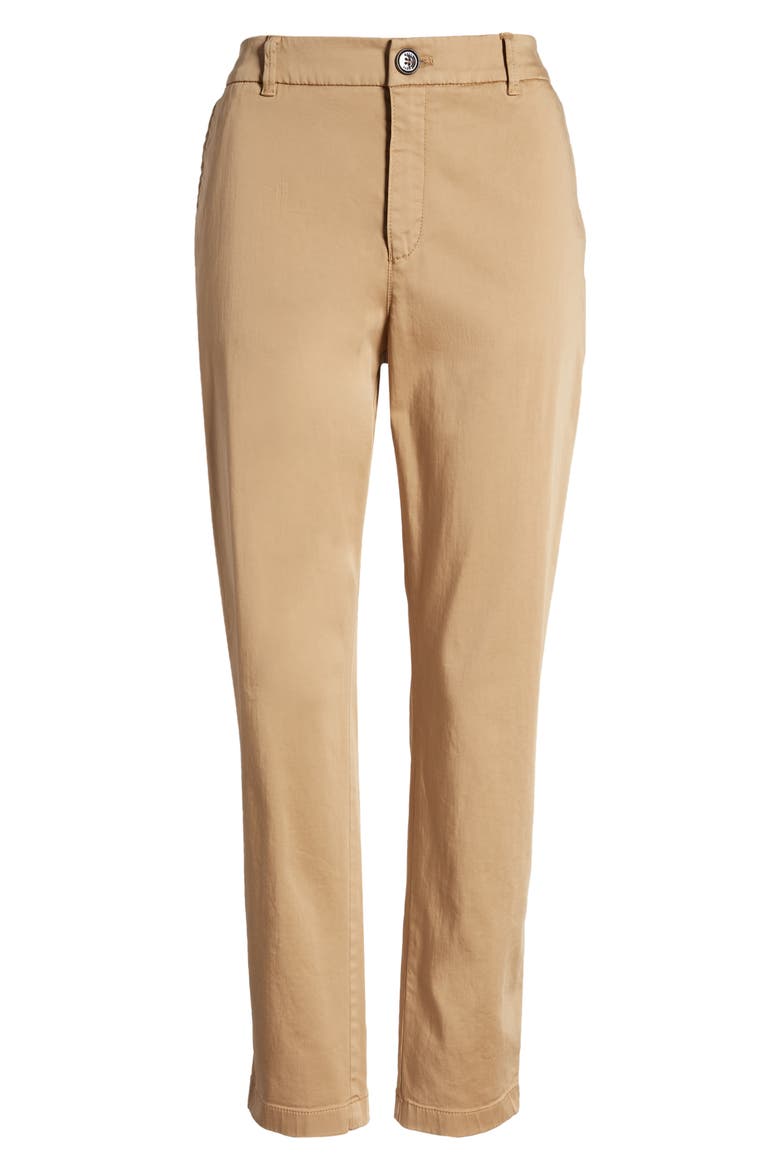 Tachine Stretch Cotton Trousers, Alternate, color, ICONIC CAMEL