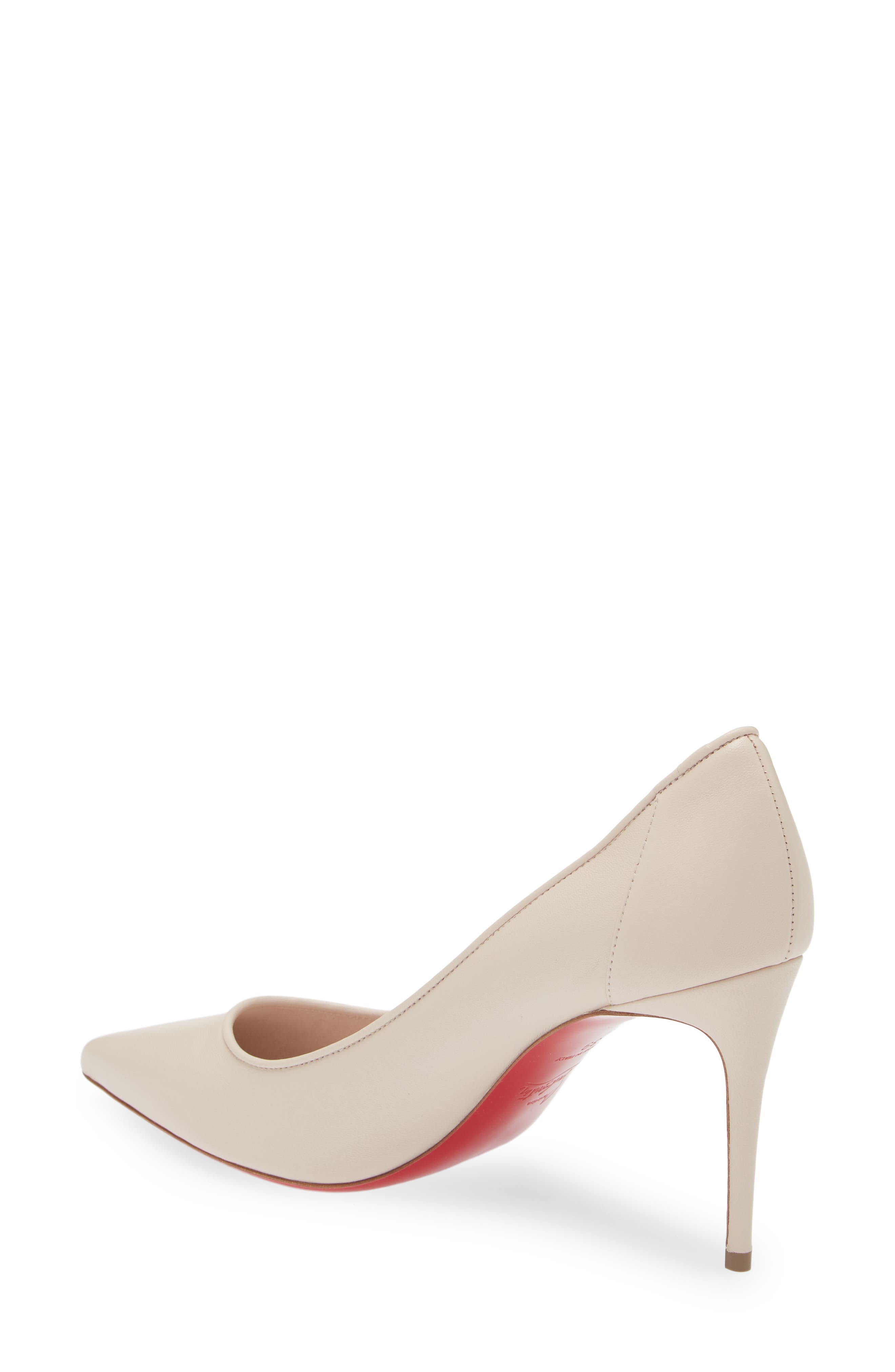 Sporty Kate Pointed Toe Pump, Alternate, color, F608 LECHE/ LIN LECHE