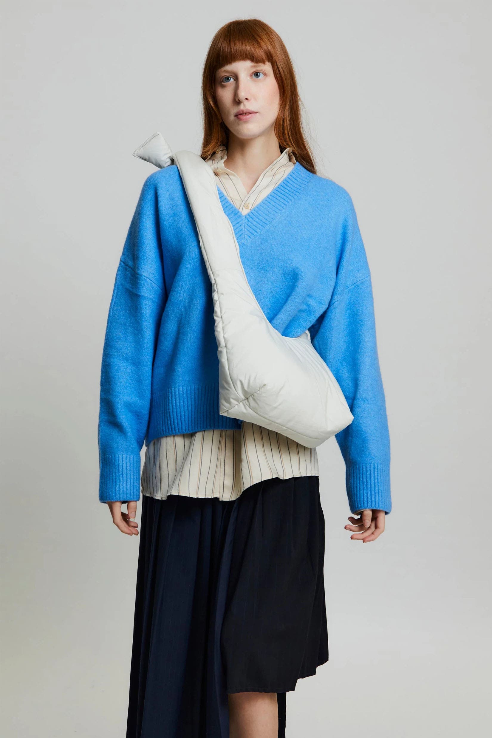 LEFRIK Biwa Puffy Mini Bag, Alternate, color, Ice