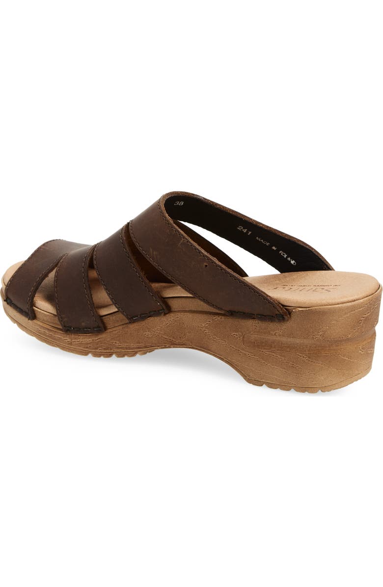 Sanita Monika Platform Slide Sandal, Alternate, color, Antique Brown