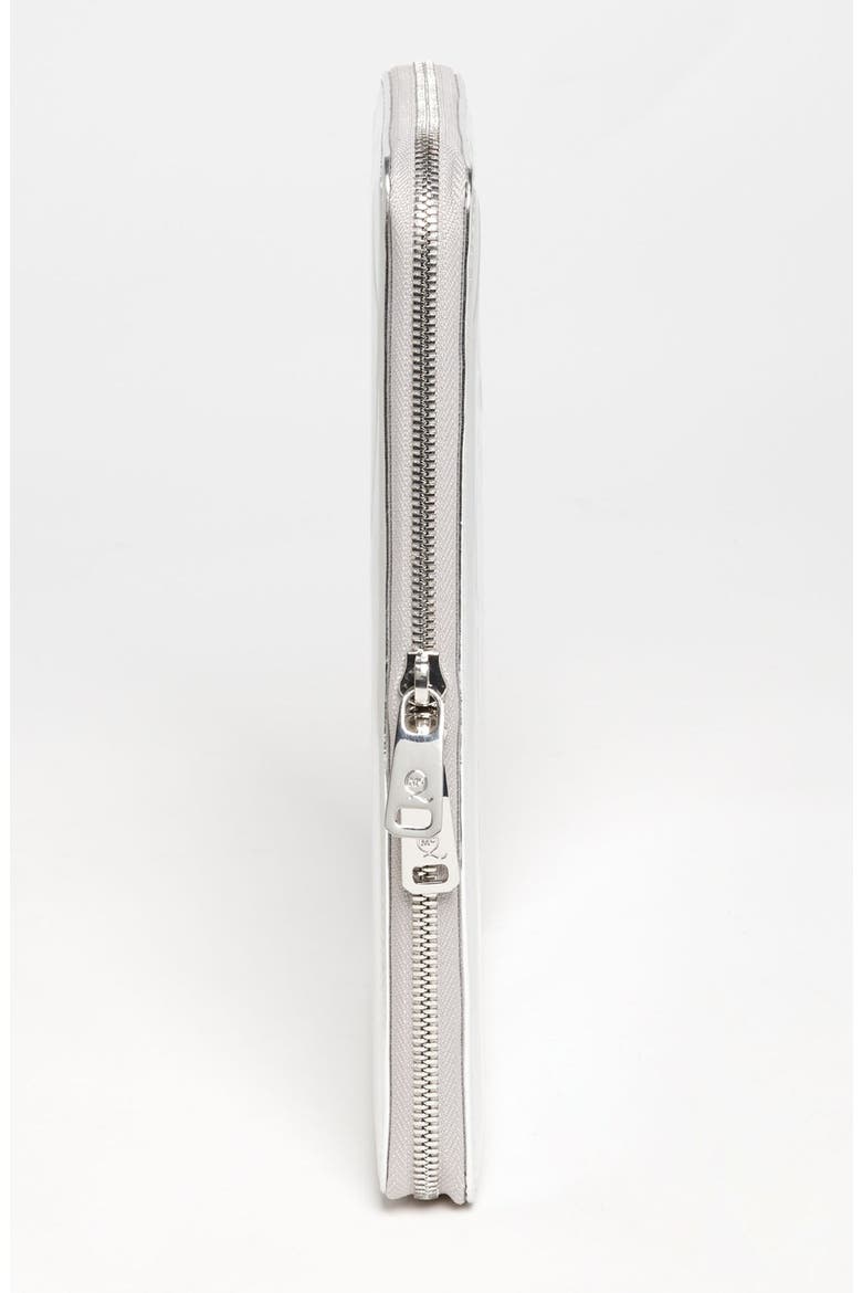 by Alexander McQueen Embossed Metallic iPad Case, Alternate, color, MERCURY
