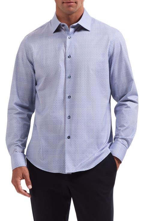 James OoohCotton® Geo Print Button-Up Shirt