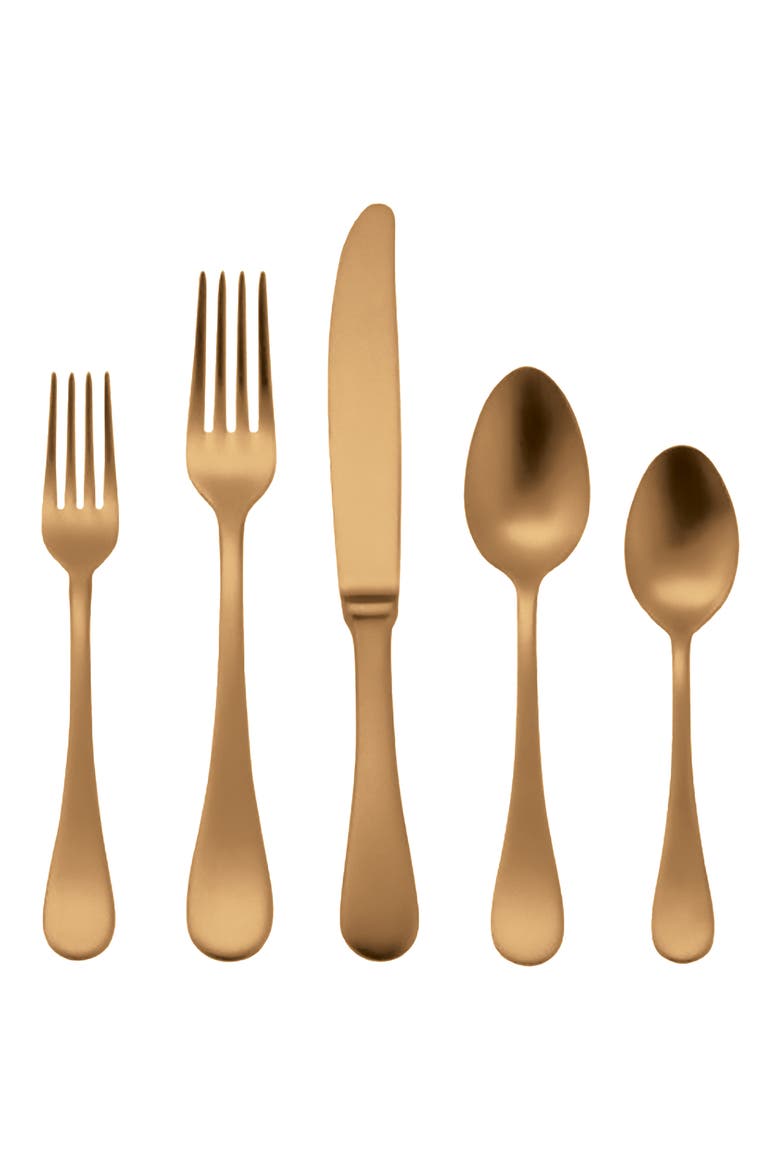 Brescia 5-Piece Place Setting, Main, color, ICE GOLD