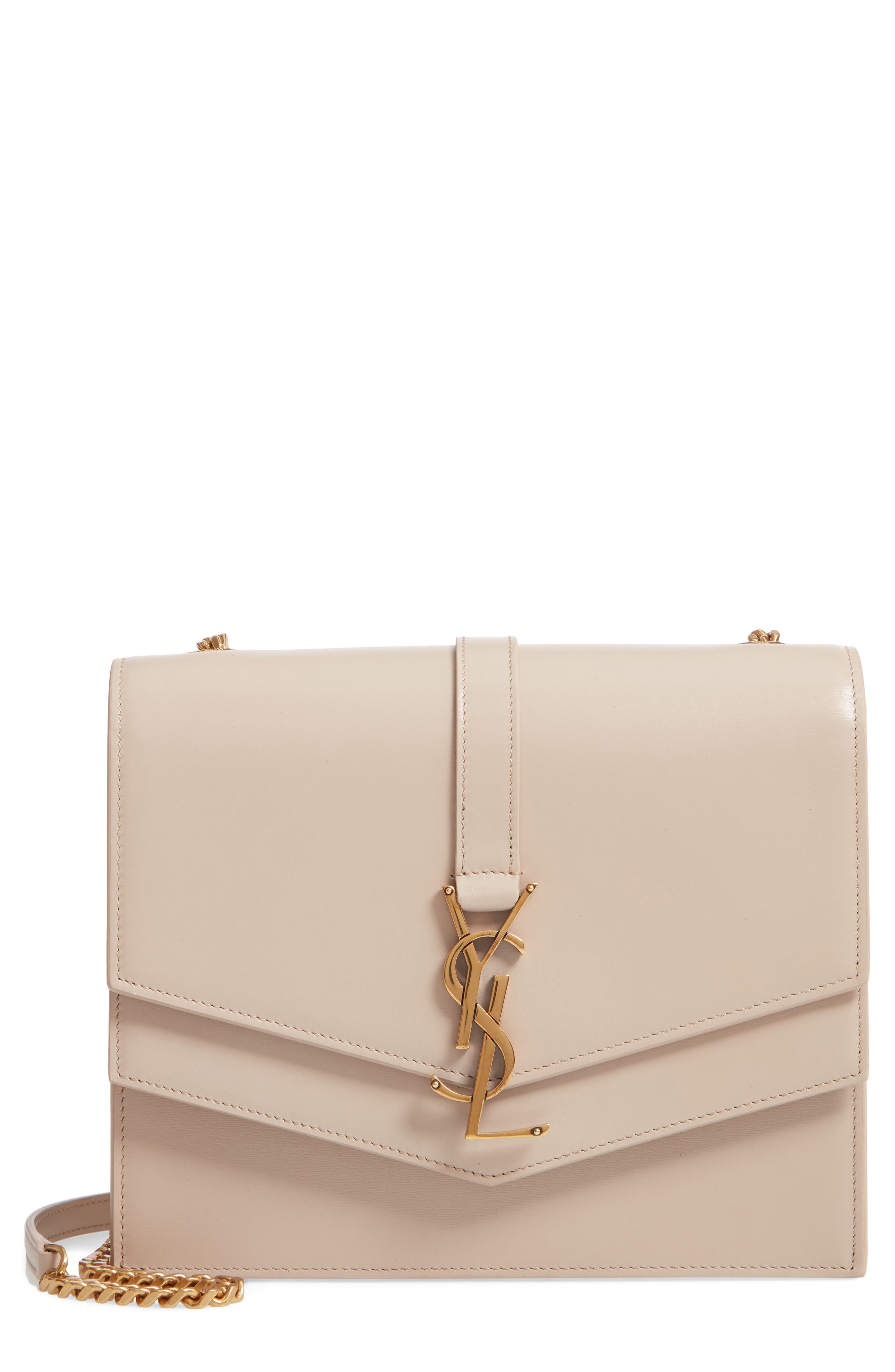 Saint Laurent Sulpice Leather Shoulder Bag, Main, color, 