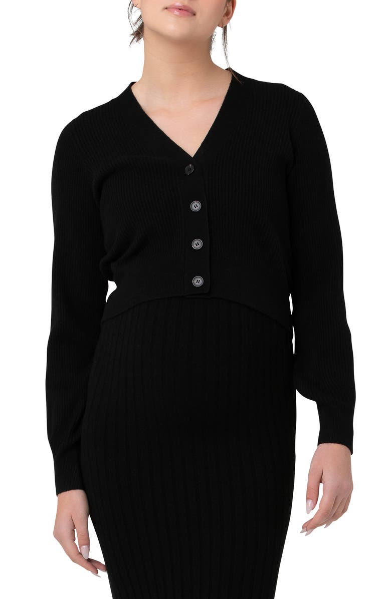 Ripe Maternity Tiffany Crop Maternity Cardigan, Main, color,