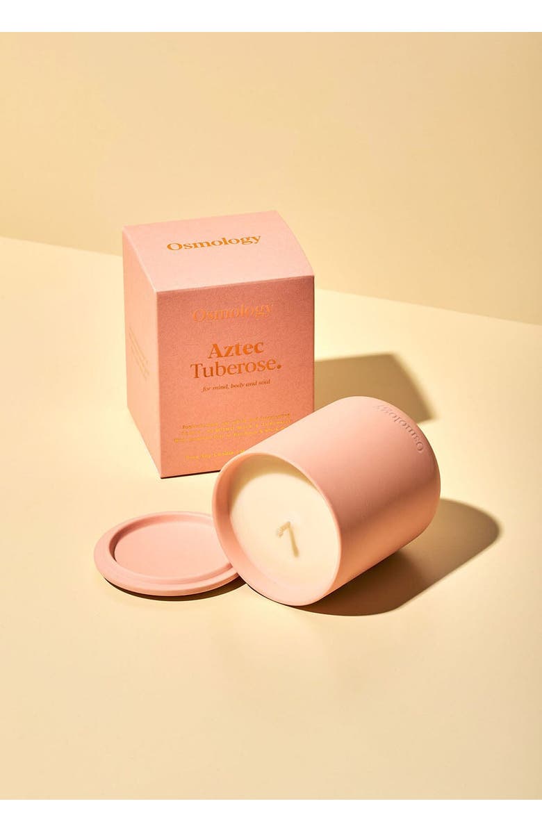 Osmology Tuberose Scented Candle - Peach Almond Milk and Tuberose, Alternate, color, Peach Almond Milk And Tuberose