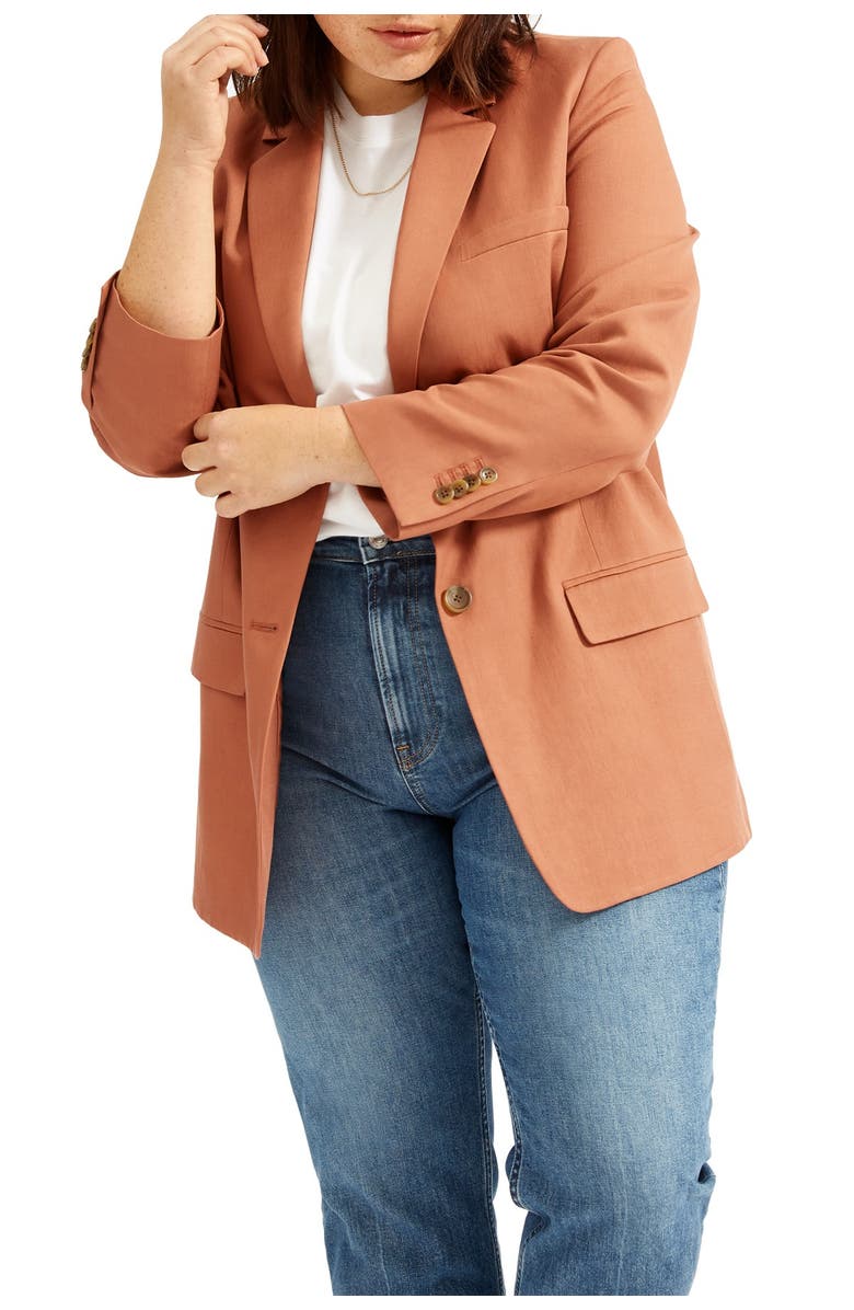 Everlane The Cotton-Linen Blazer, Alternate, color, 