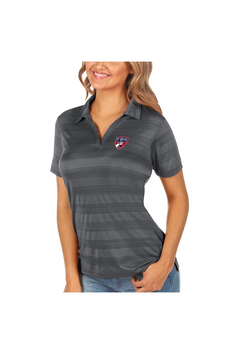 ANTIGUA Women's Antigua Silver FC Dallas Compass Polo, Alternate, color, 