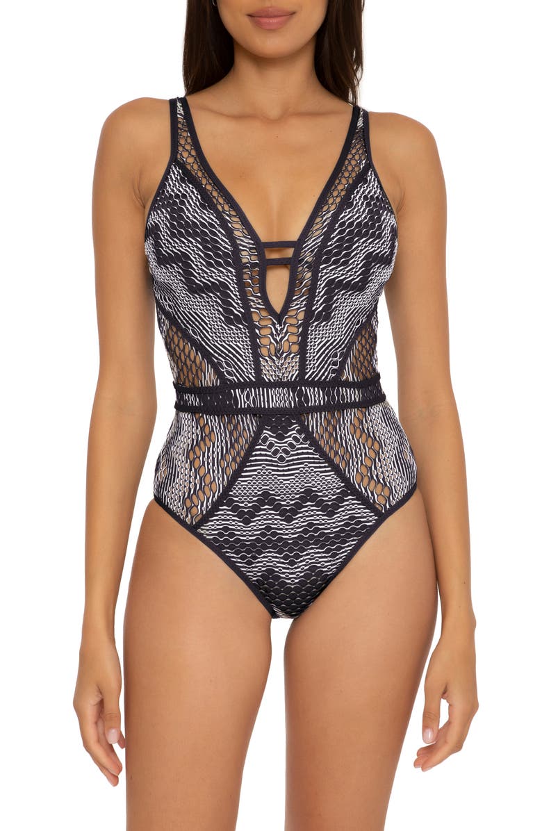 Becca Reveal One-Piece Swimsuit, Main, color,