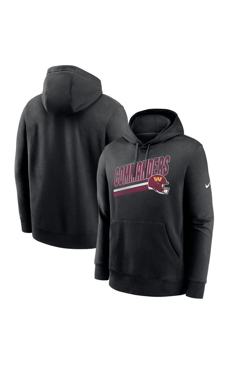 Men's Nike Black Washington Commanders Club Fleece Pullover Hoodie, Main, color, Black