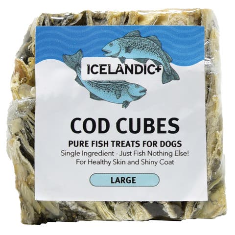 Large Cod Skin 2" Cube Dog Treat