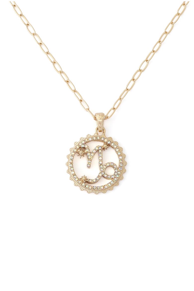 Gemini Charm Pendant Necklace, Alternate, color, BLUE-CAPRICORN