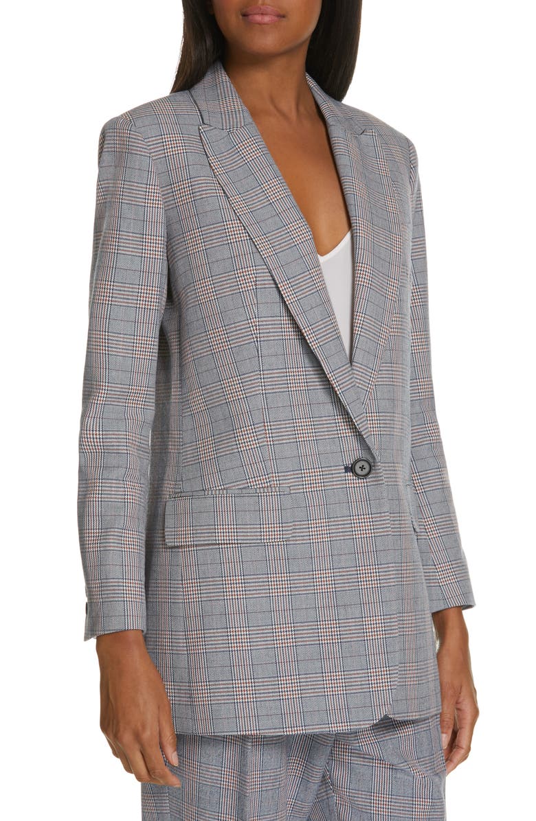Equipment Jeanne Check Blazer, Alternate, color, 