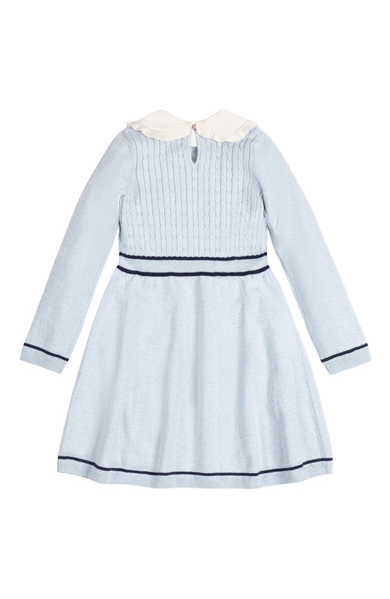 Hope & Henry Girls' Organic Peter Pan Collar Sweater Dress, Kids, Alternate, color, 