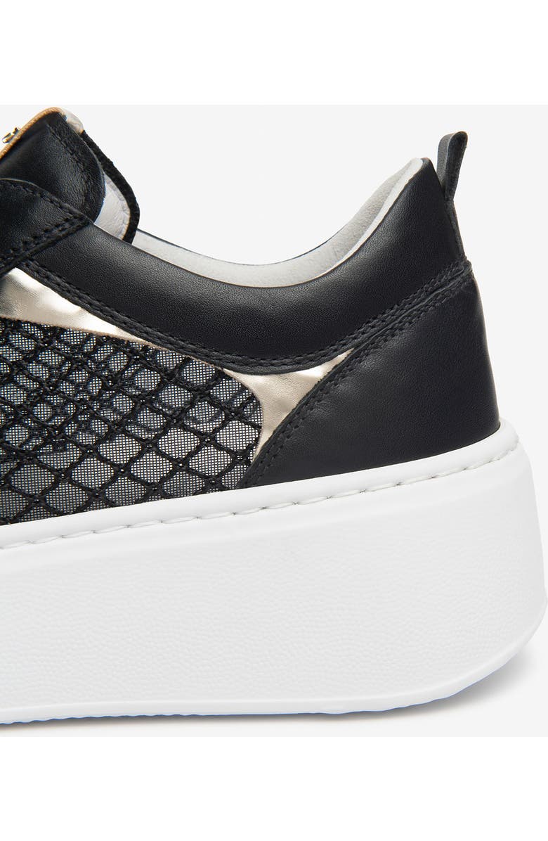 NeroGiardini Mesh Platform Sneaker, Alternate, color, Black