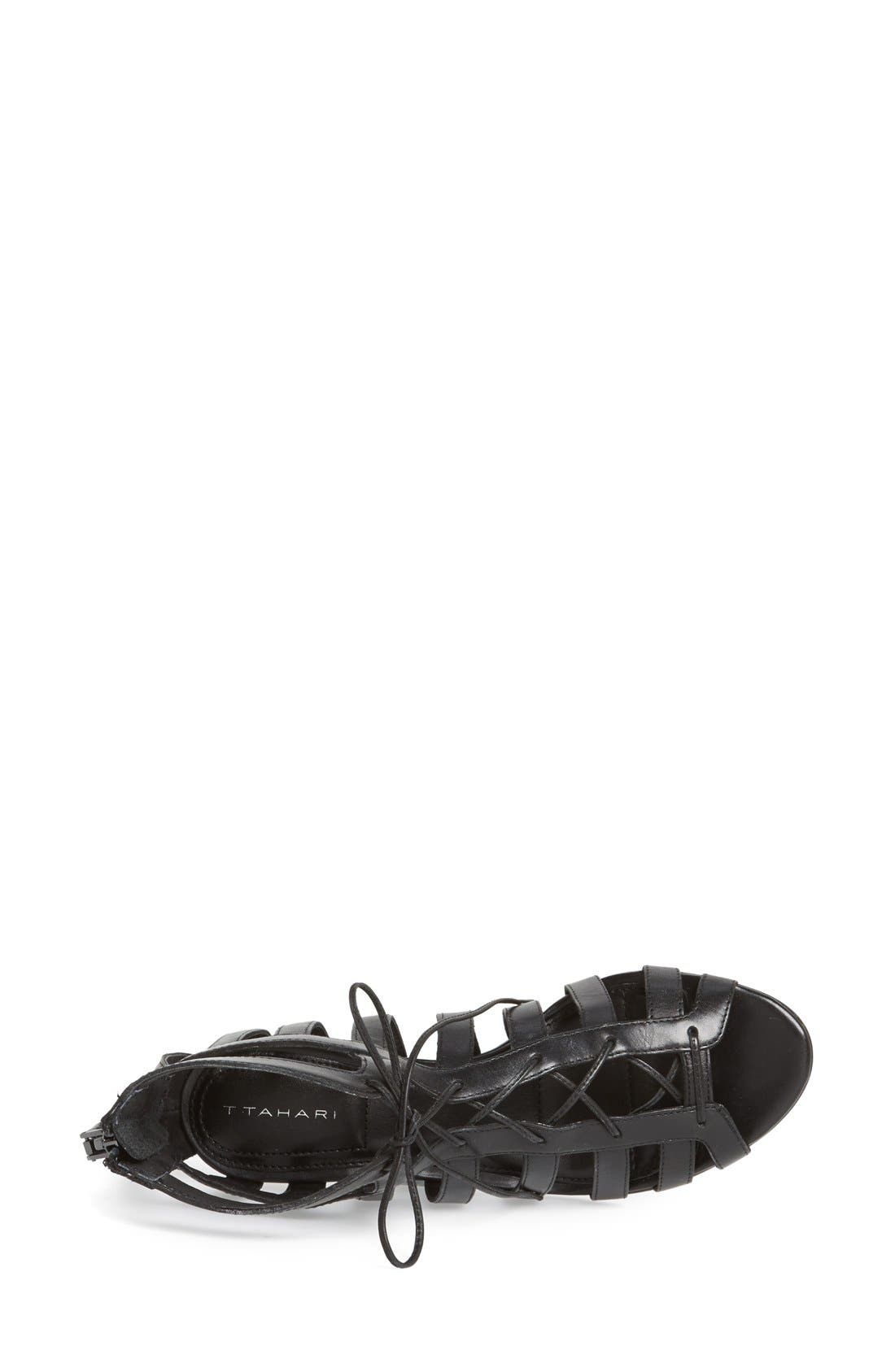 'Rhodeus' Sandal, Alternate, color, BLACK