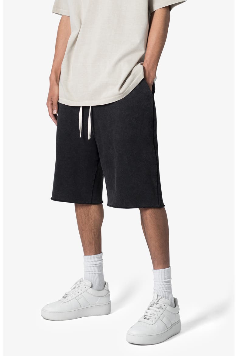 Ultra Baggy Sweat Shorts, Alternate, color, WASHED BLACK