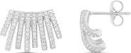 SHYMI Pavé Cubic Zirconia Caged Huggie Hoop Earrings