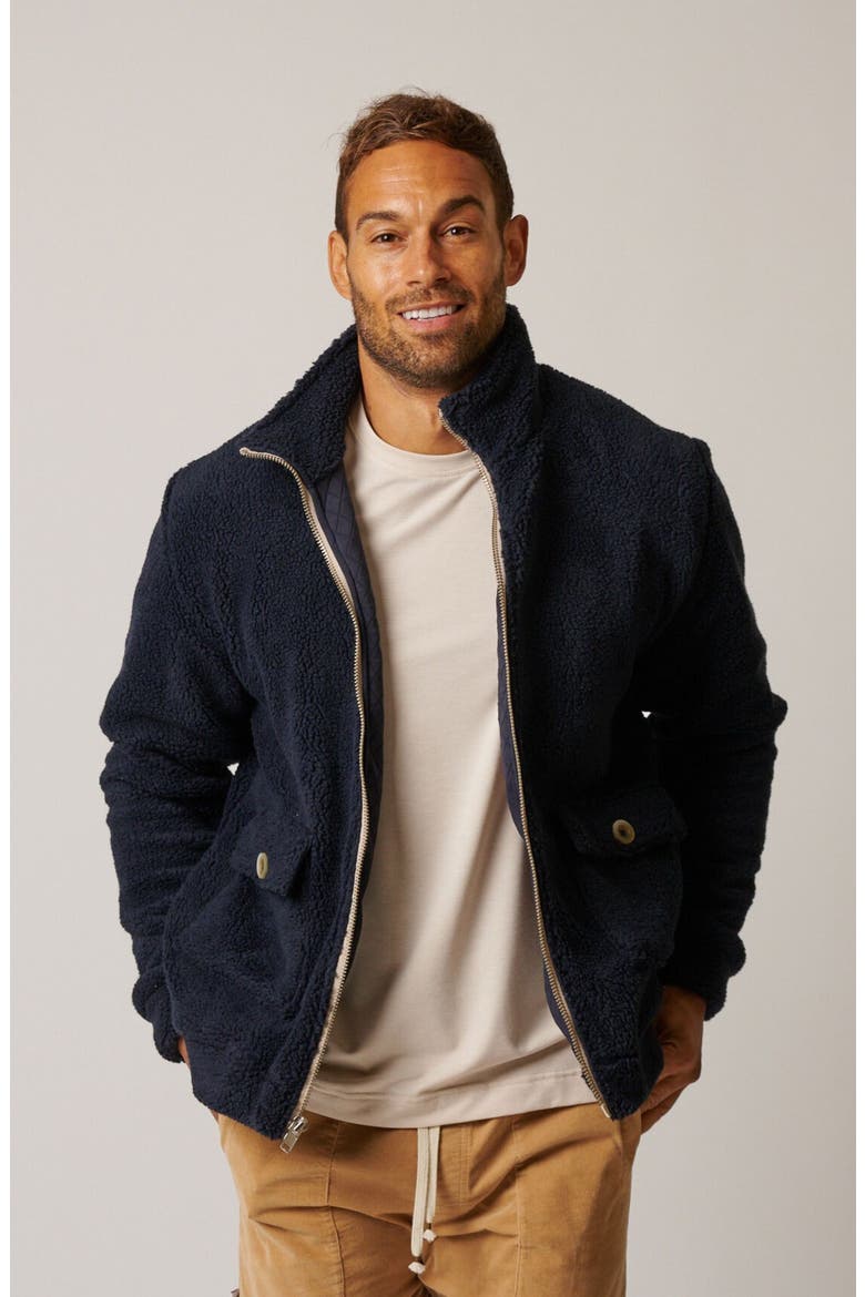 Fleece Jacket, Alternate, color, Marine Blue
