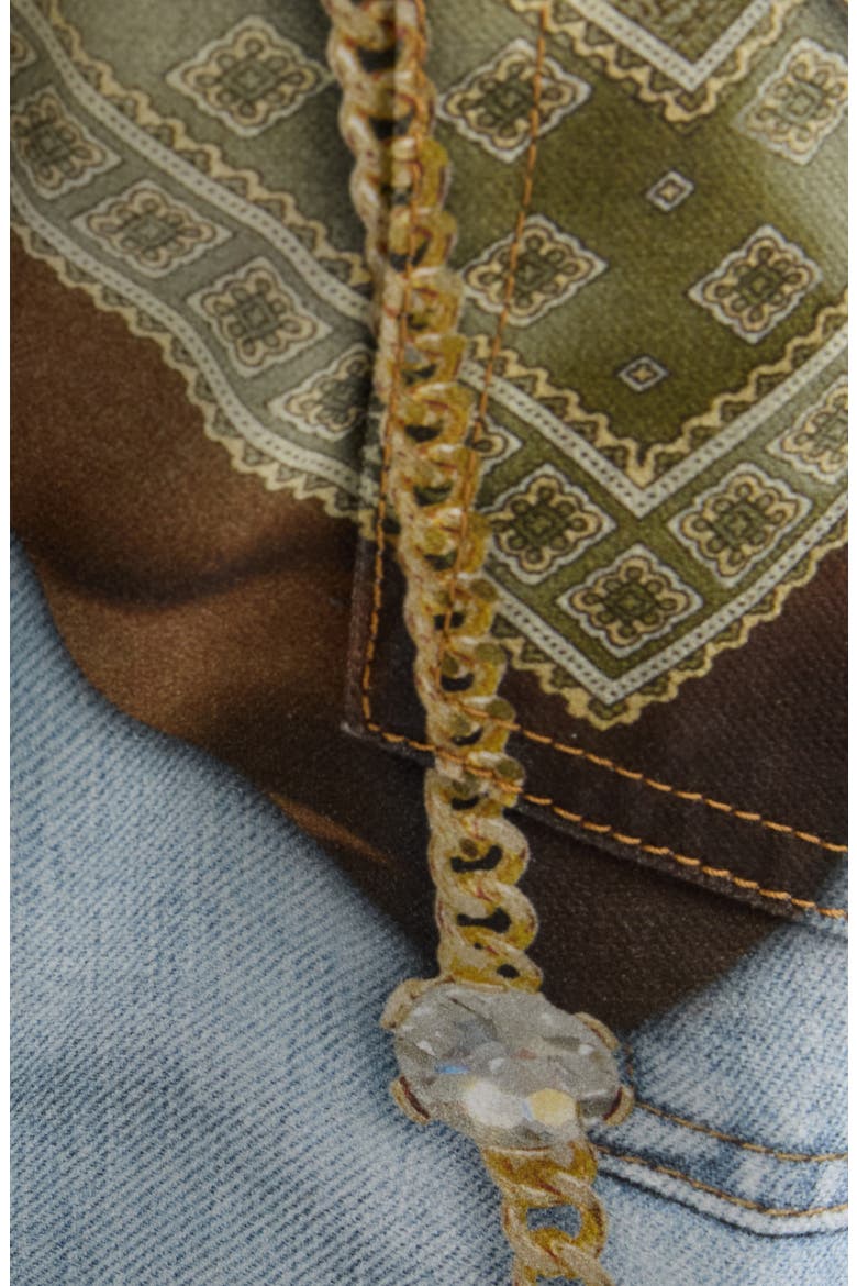Pazer Jeweled Embellished Jeans, Alternate, color, LIGHT BLUE