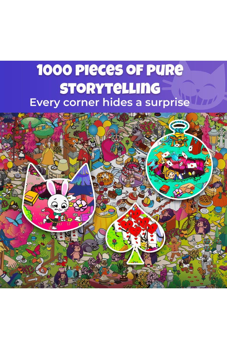 Quokka 1000 Piece Jigsaw Puzzle for Adults - Alice in Wonderland, Red Riding Hood & Emerald Kingdom, Alternate, color, Alice