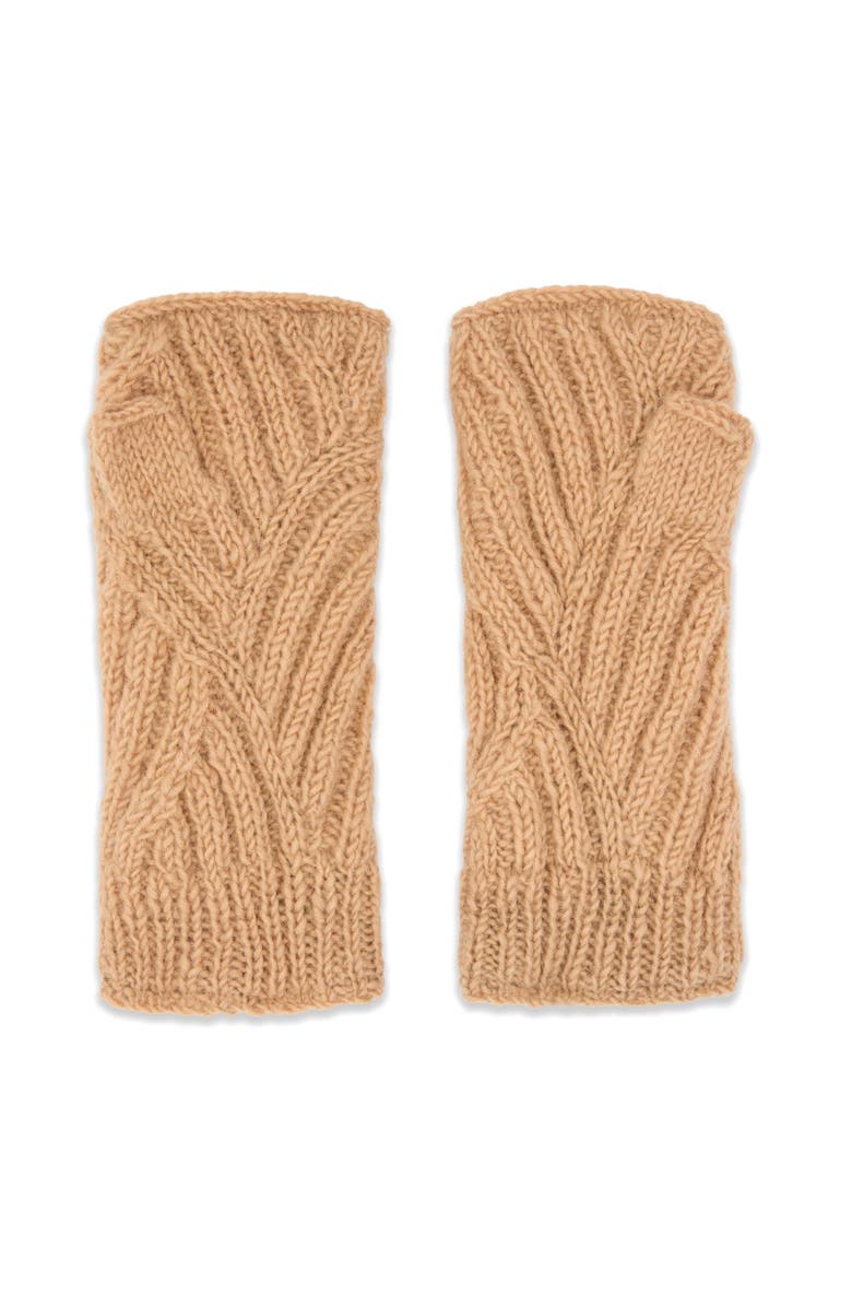 Feelgoodz Vienna Wool Half Mitten, Alternate, color, Sparrow