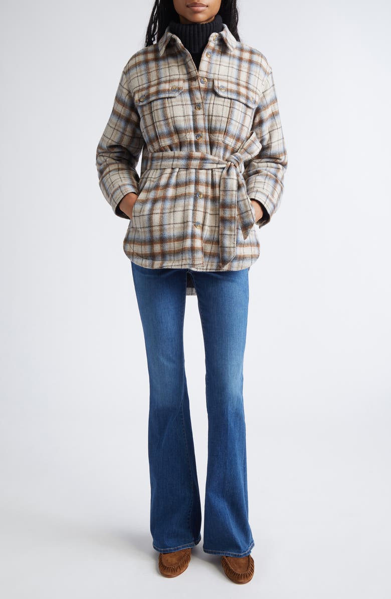 Veronica Beard Mikaela Plaid Shacket, Alternate, color, 