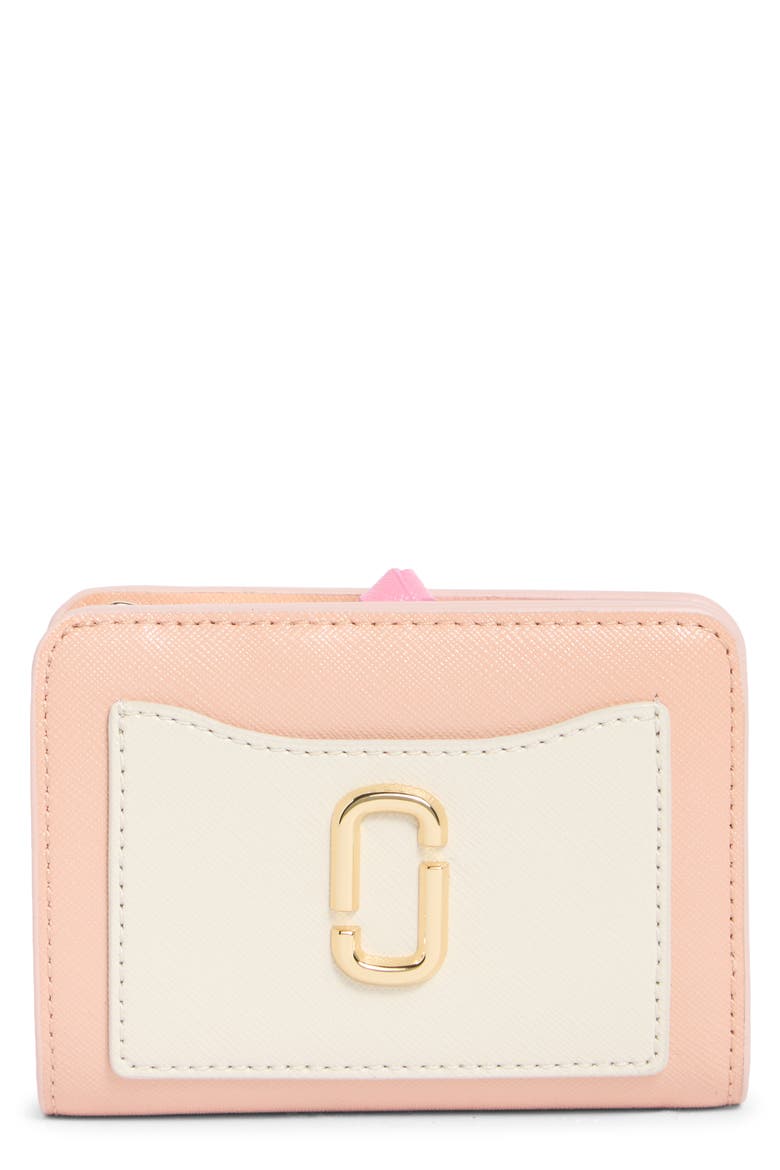 J Marc Mini Compact Wallet, Main, color, ROSE MULTI