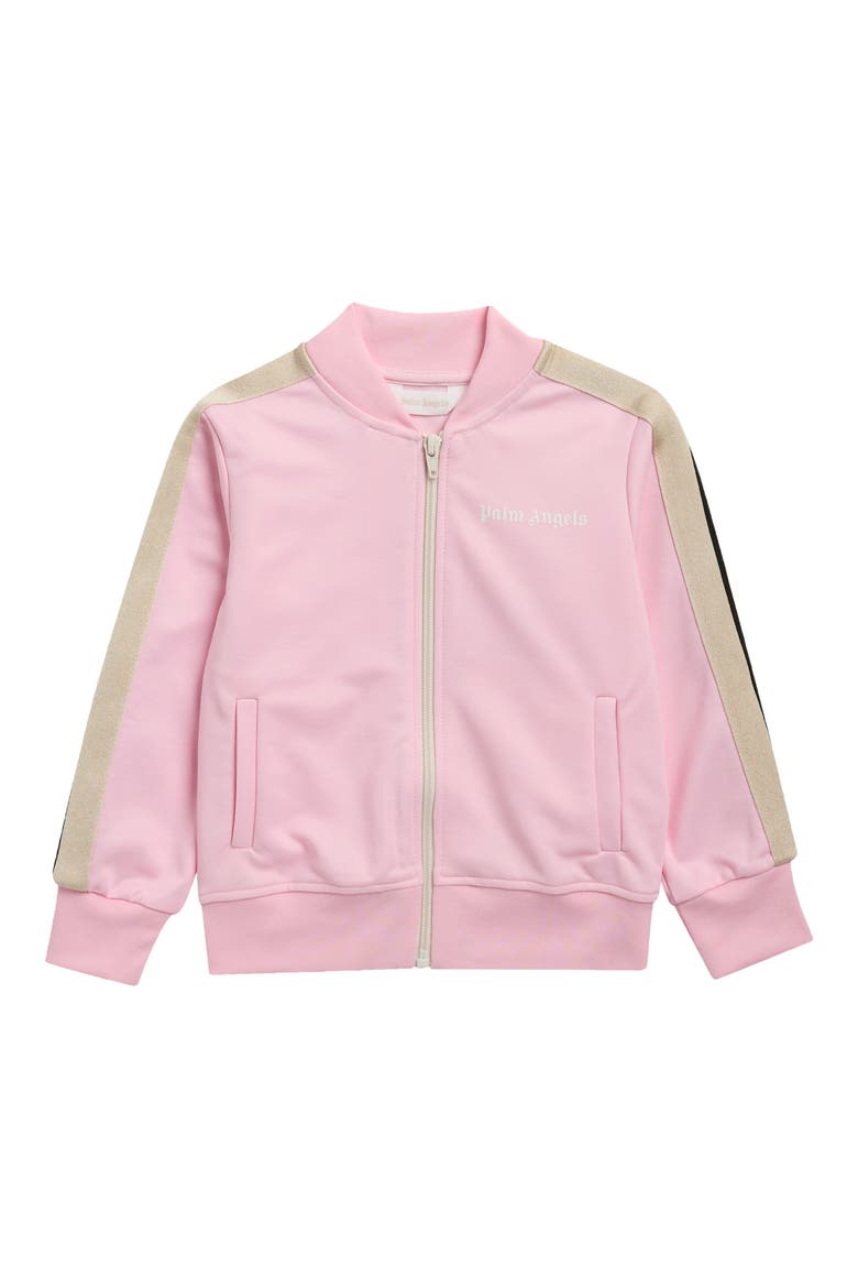 Kids' Track Jacket, Main, color, ROSE PINK - OFF WHITE