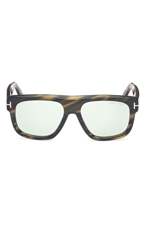 Tom Ford Men's Icon Collection Sunglasses In Brown W Amber/grey/green