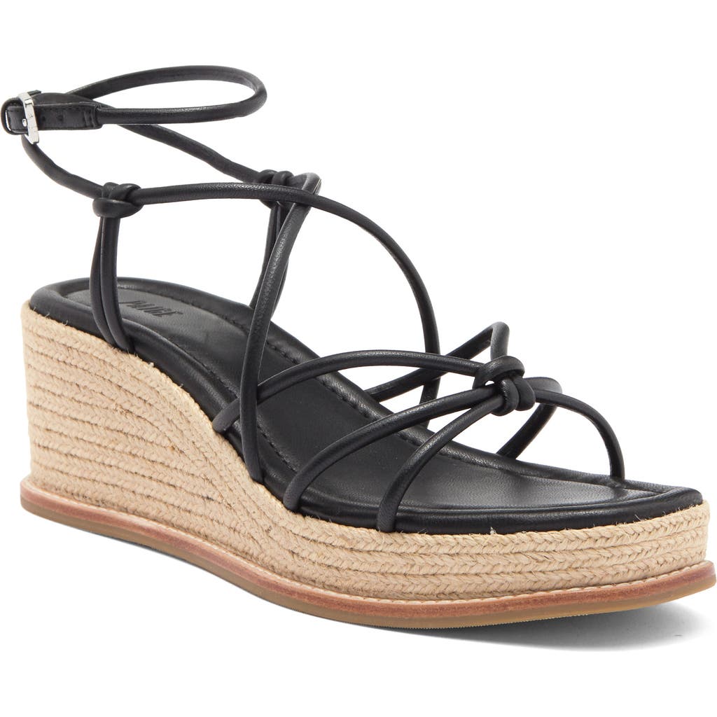 PAIGE PAIGE JULIA ANKLE STRAP ESPADRILLE PLATFORM WEDGE SANDAL