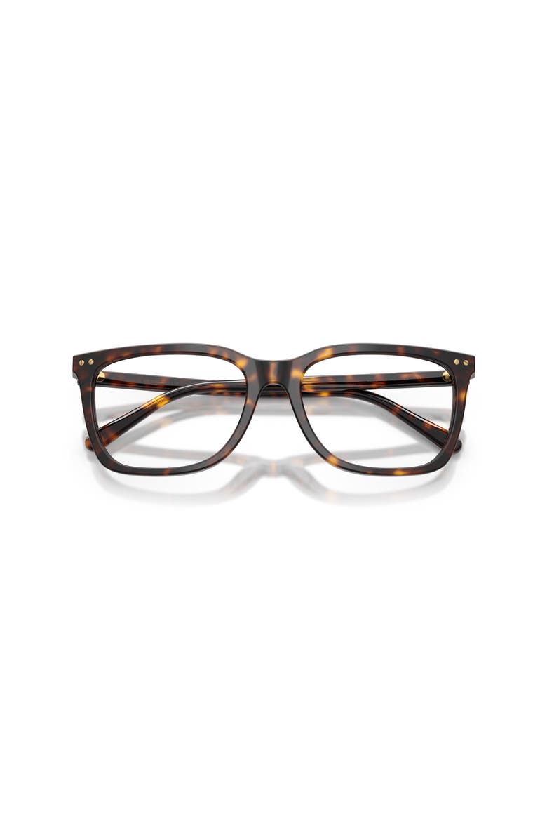 55mm Rectangle optical glasses, Alternate, color, Brown