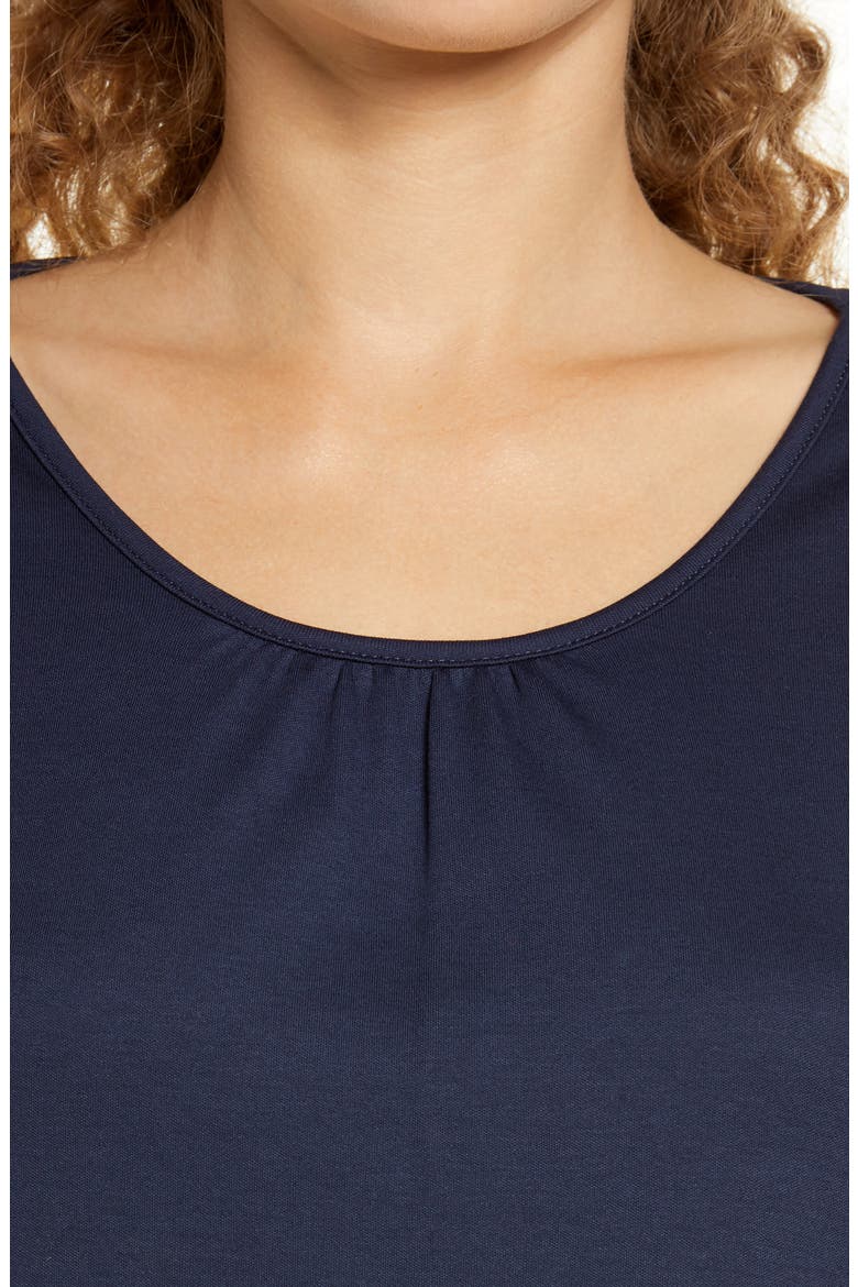 Supima® Cotton Nightgown, Alternate, color, CLASSIC NAVY