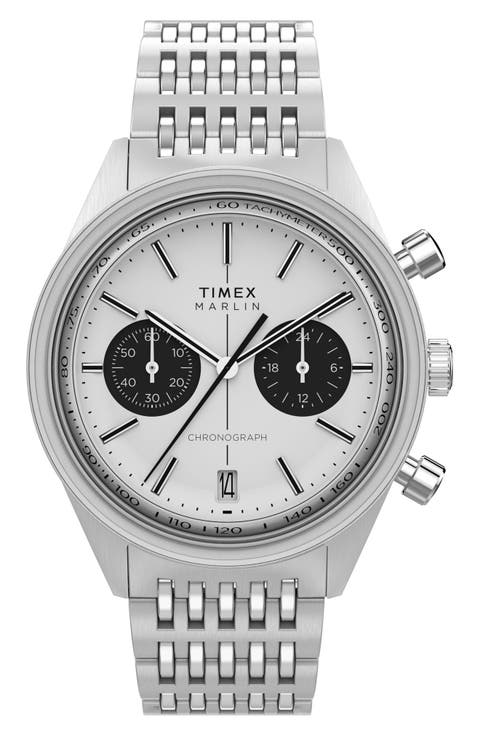 Marlin® Jet Chronograph Bracelet Watch, 40mm