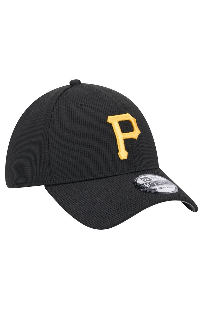 New Era Men's New Era Black Pittsburgh Pirates Active Pivot 39THIRTY Flex Hat, Alternate, color,