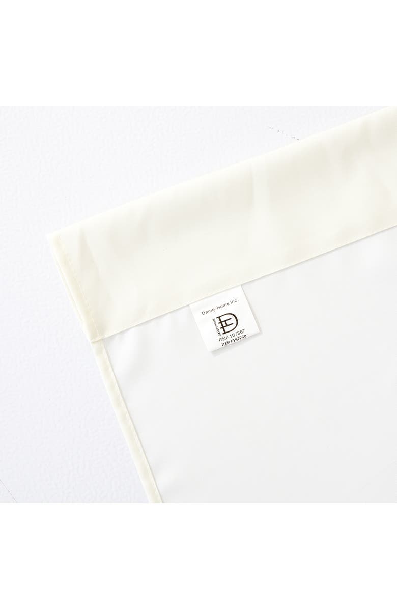 DAINTY HOME Shades Set of 2 Ombré Panel Curtains, Alternate, color, Gold