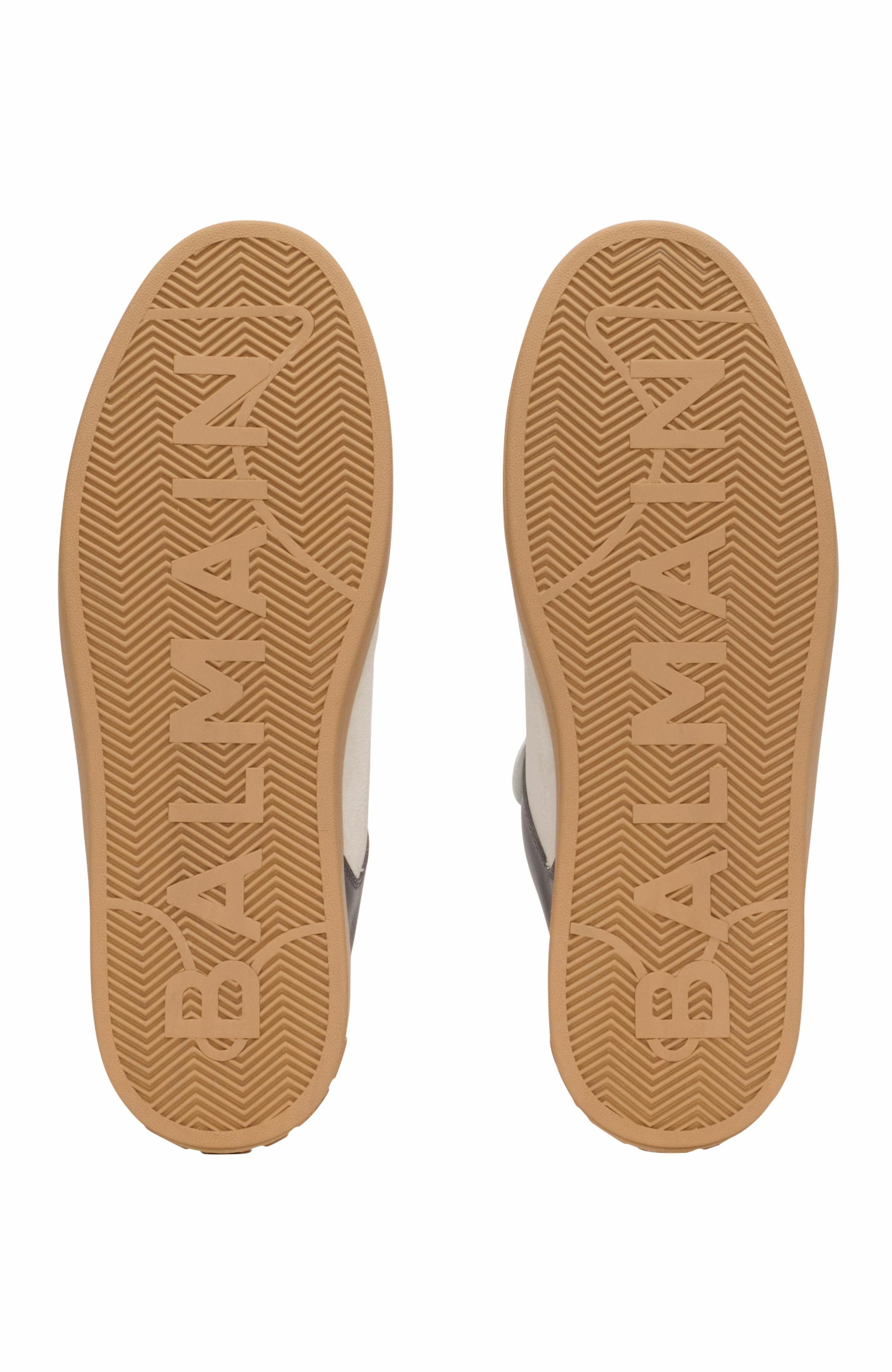 Balmain B-Court Flip Leather Trainers, Alternate, color, 