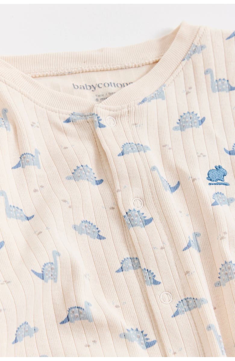 Babycottons Dinomyte Front-Snap Footie for Infant, Alternate, color, Full-Print