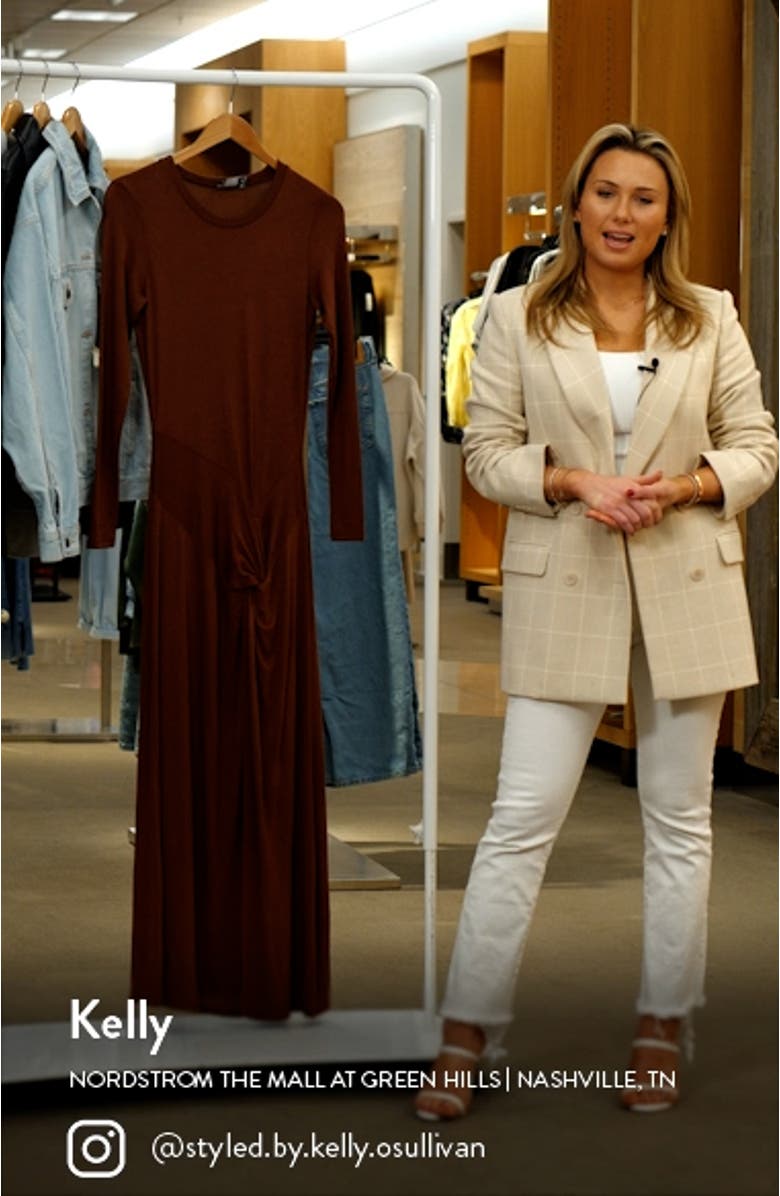 Knotted Long Sleeve Dress, sales video thumbnail